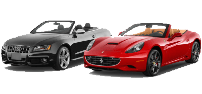 Cabrio and supercar models for rent in Milan or Florence